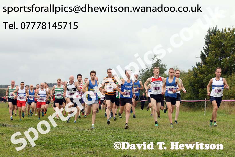 Senior mens Start Fitness North Eastern Harrier League, Tanfield, County Durham. Photo: David T. Hewitson/Sports for All Pics
